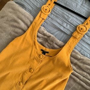Corduroy overall dress